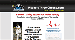 Desktop Screenshot of pitchersthrowcheese.com